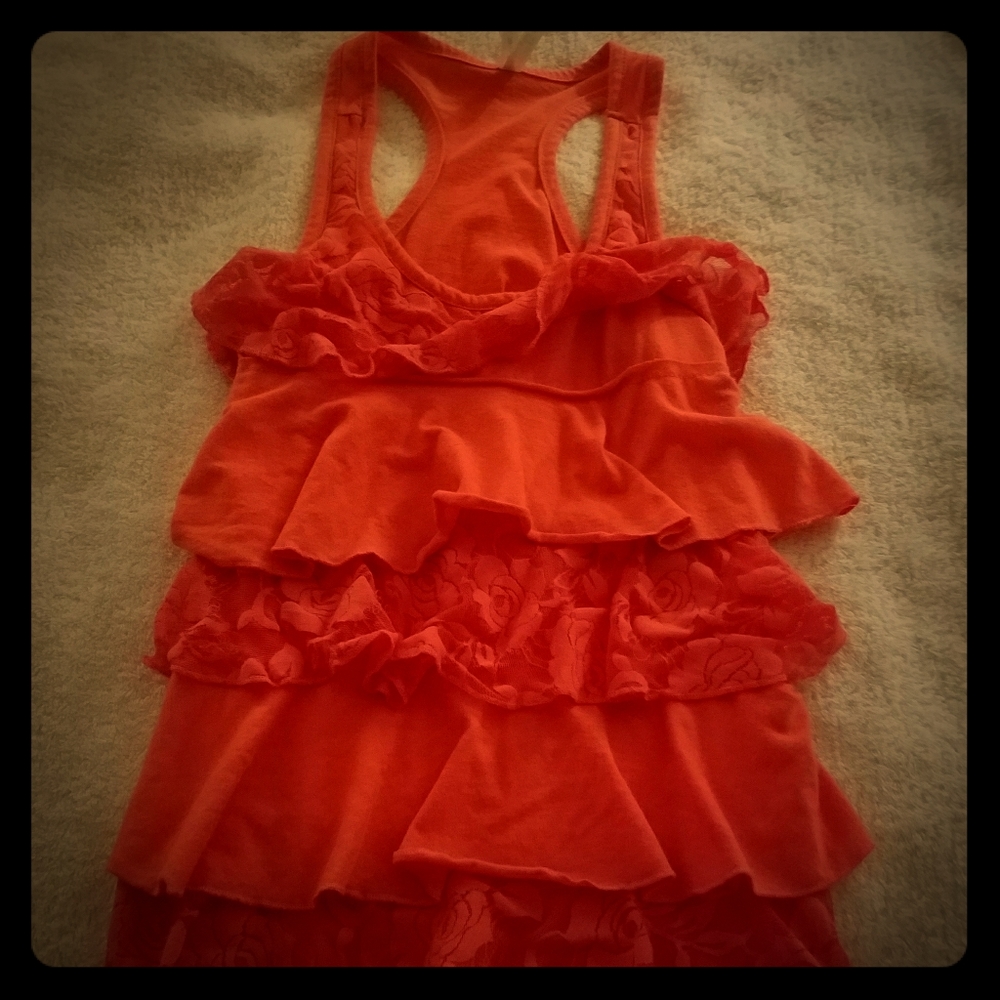Fun & flirty ruffled tank